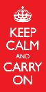 Keep Calm and Carry On Red